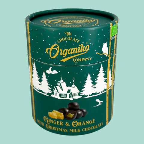 Cubos de Jengibre y Naranja Cubiertos de Chocolate con Leche 80 g