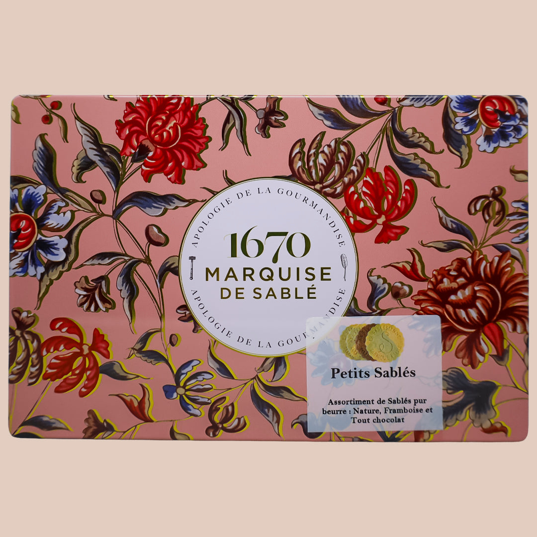 Lata de Trío de Galletas Francesas de Mantequilla Marquise de Sablé 300g