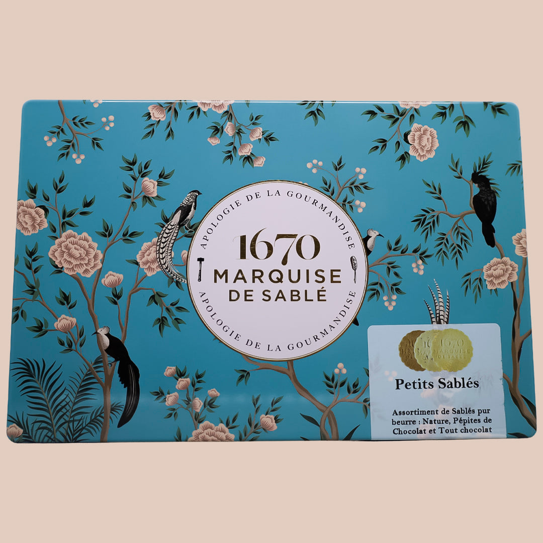 Lata de Galletas Francesas de Mantequilla Marquise de Sablé 3 Sabores 300g