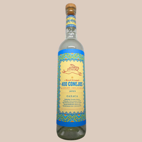 Mezcal artesanal 400 Conejos Joven 70 cl