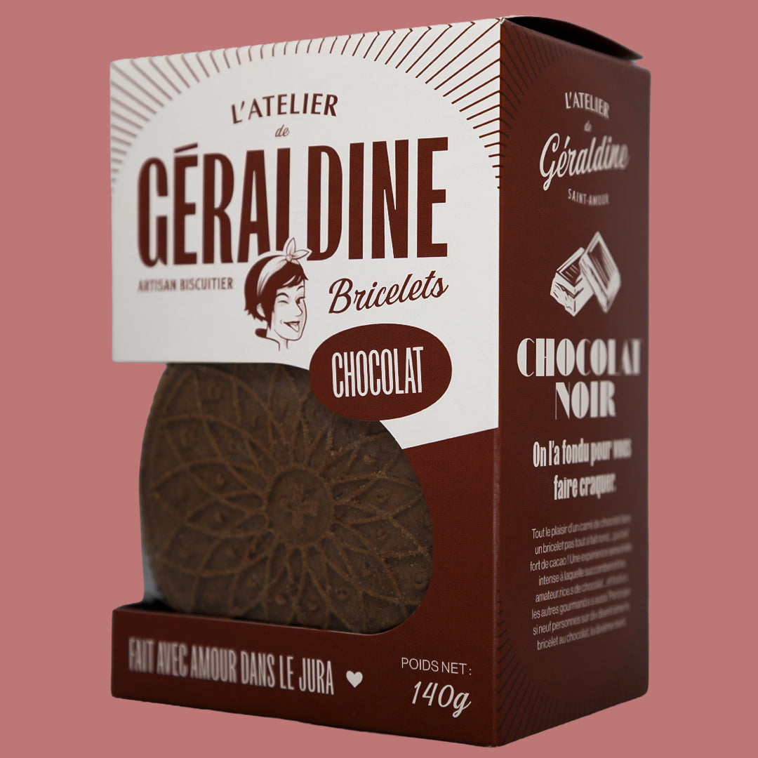Bricelets de Chocolate Negro L'Atelier de Géraldine 140g