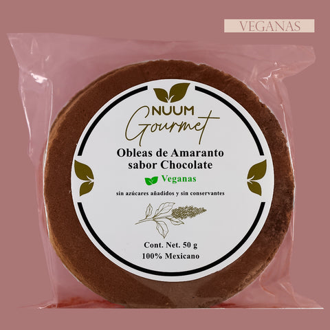 Obleas de Amaranto con Chocolate Nuum Gourmet 50g