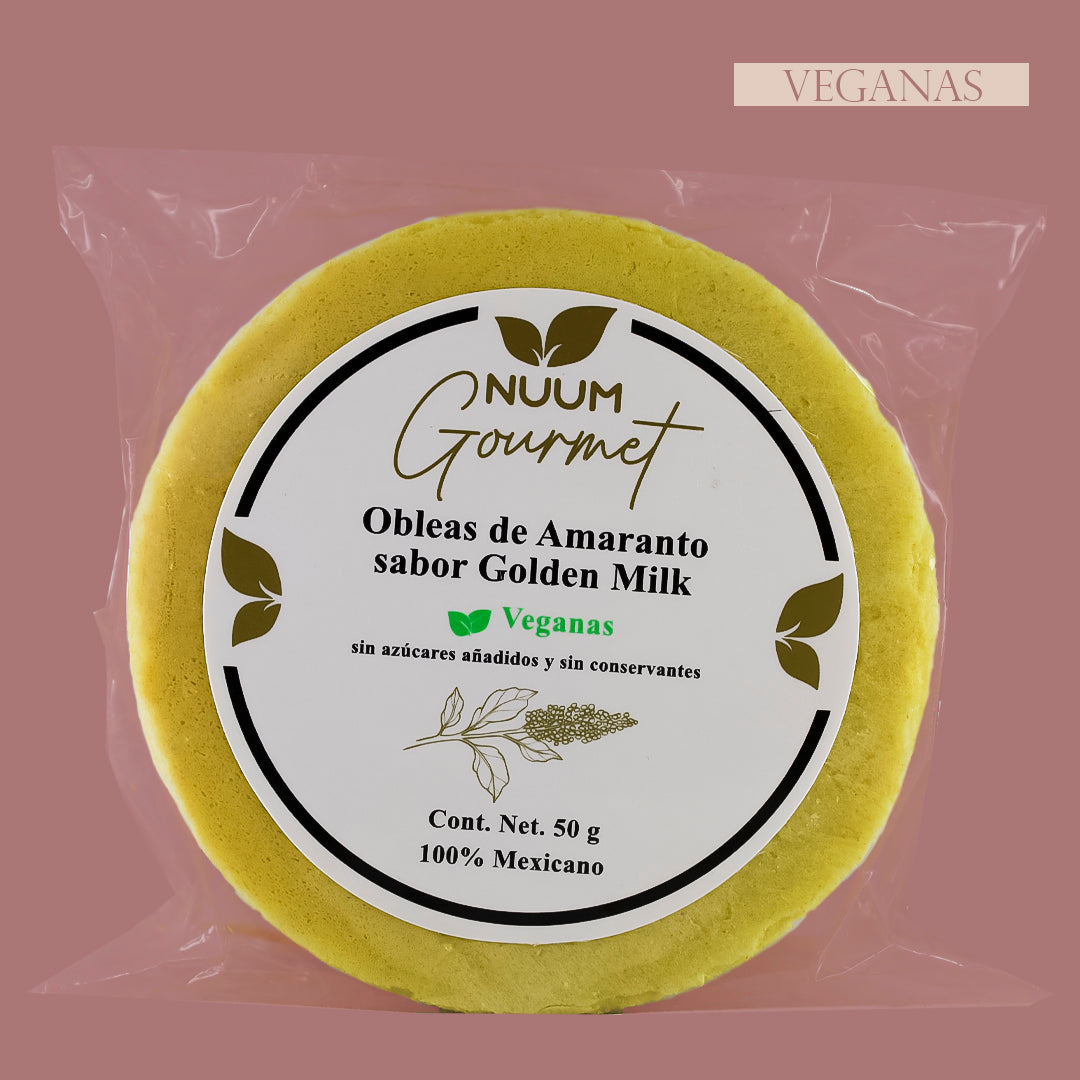 Obleas de Amaranto y Golden Milk Nuum Gourmet 50g