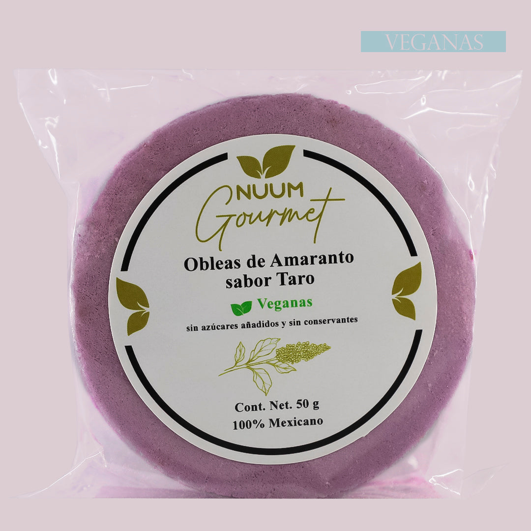 Obleas de Amaranto con Taro Nuum Gourmet 50g