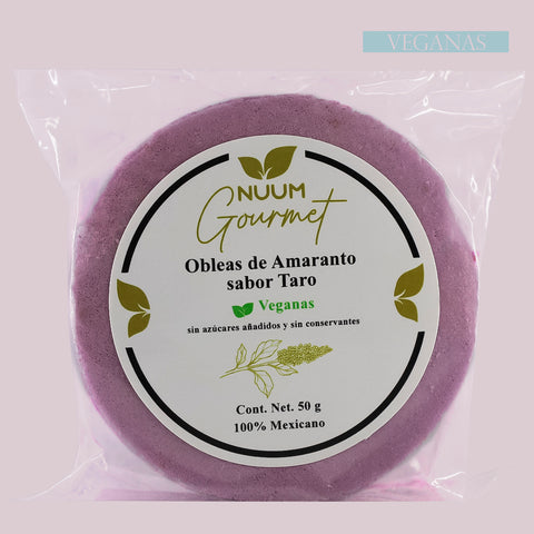Obleas de Amaranto con Taro Nuum Gourmet 50g