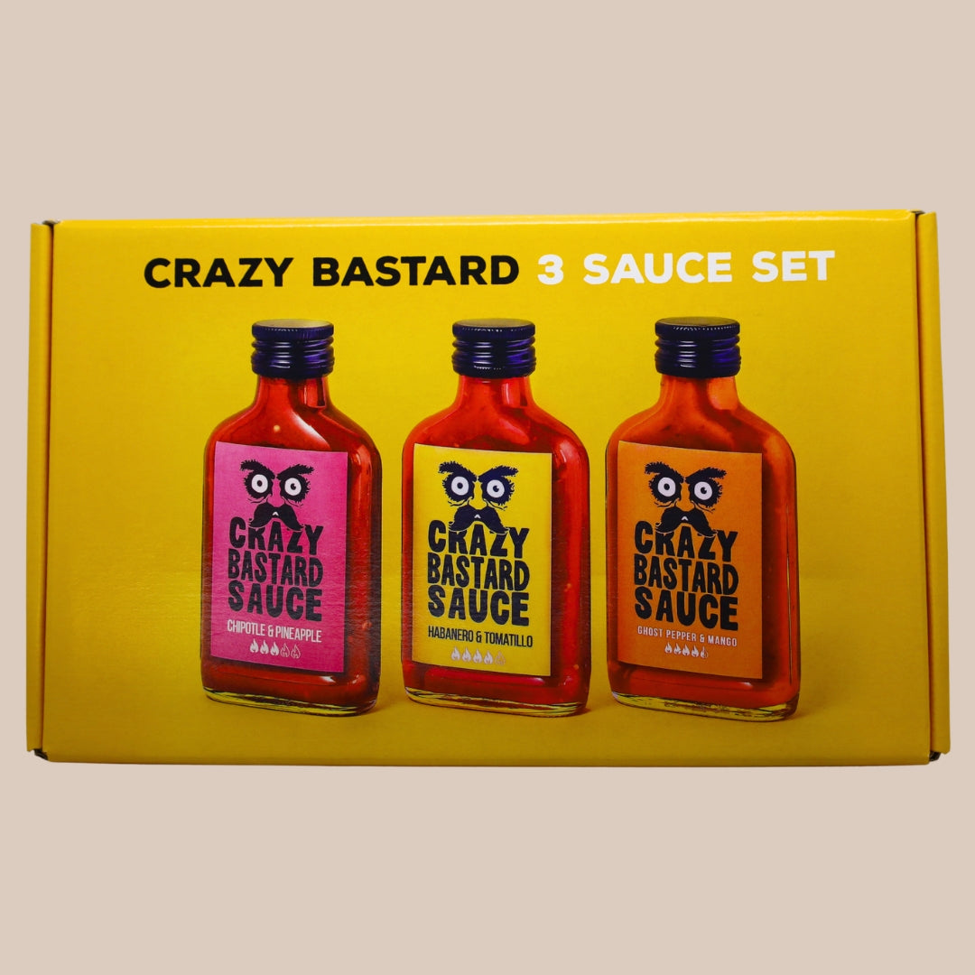 Pack 3 Salsas Picantes Crazy Bastard Sauce