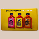 Pack 3 Salsas Picantes Crazy Bastard Sauce