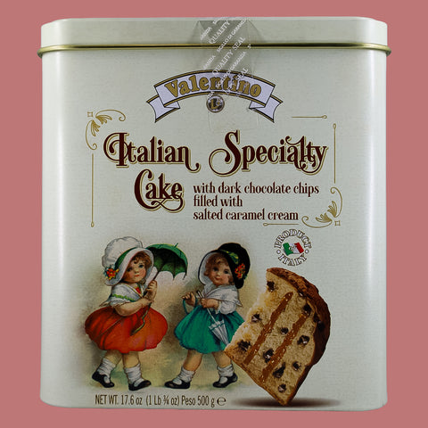 Panettone con Crema Caramelo Salado en lata Valentino 500 g