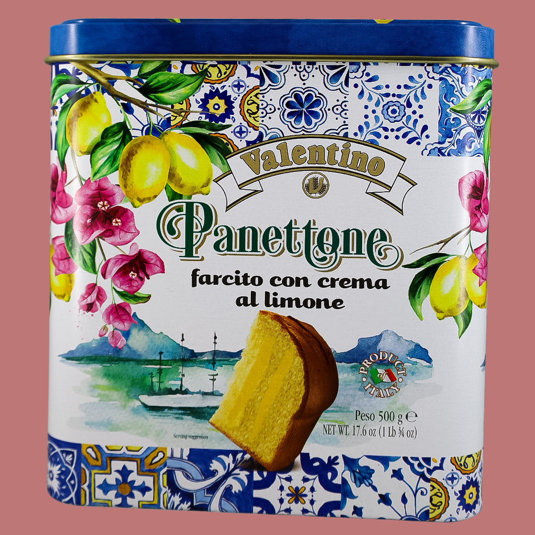Panettone con Crema de Limón en lata Valentino 500 g