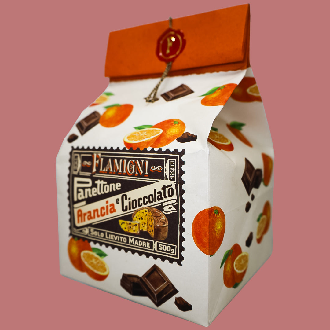 Panettone con Naranja y Chocolate Flamigni 500 g