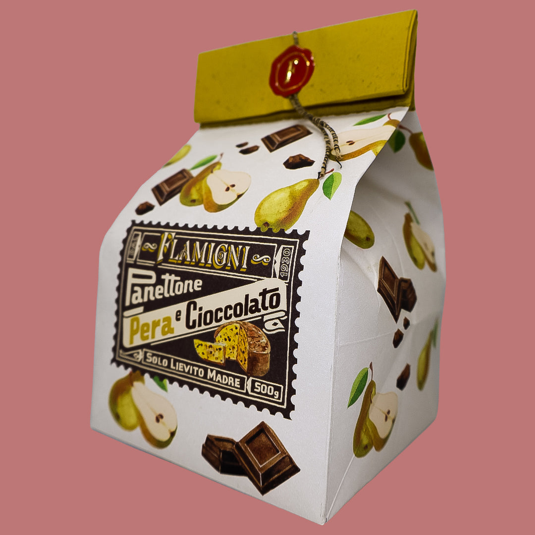 Panettone con Peras y Chocolate Flamigni 500 g