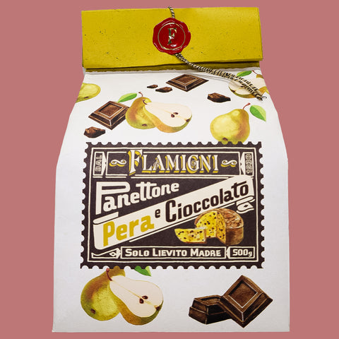 Panettone con Peras y Chocolate Flamigni 500 g