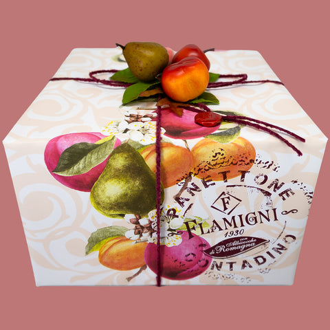 Panettone Flamigni Contadino con Albaricoque, Melocotones y Pera 1 kg
