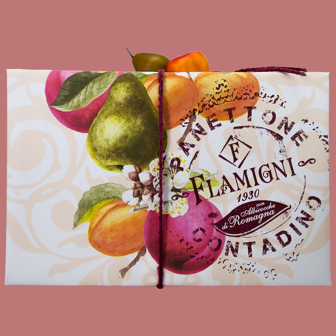Panettone Flamigni Contadino con Albaricoque, Melocotones y Pera 1 kg
