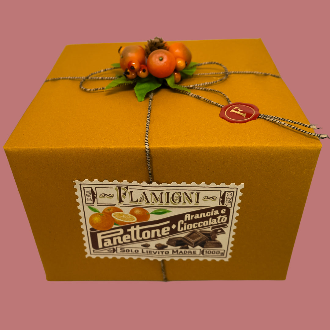 Panettone con Naranja y Chocolate Flamigni 1 kg