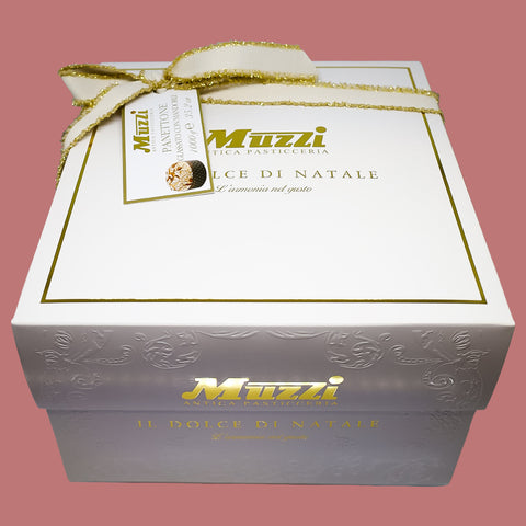Panettone Muzzi Glaseado con Almendras en Caja 1kg