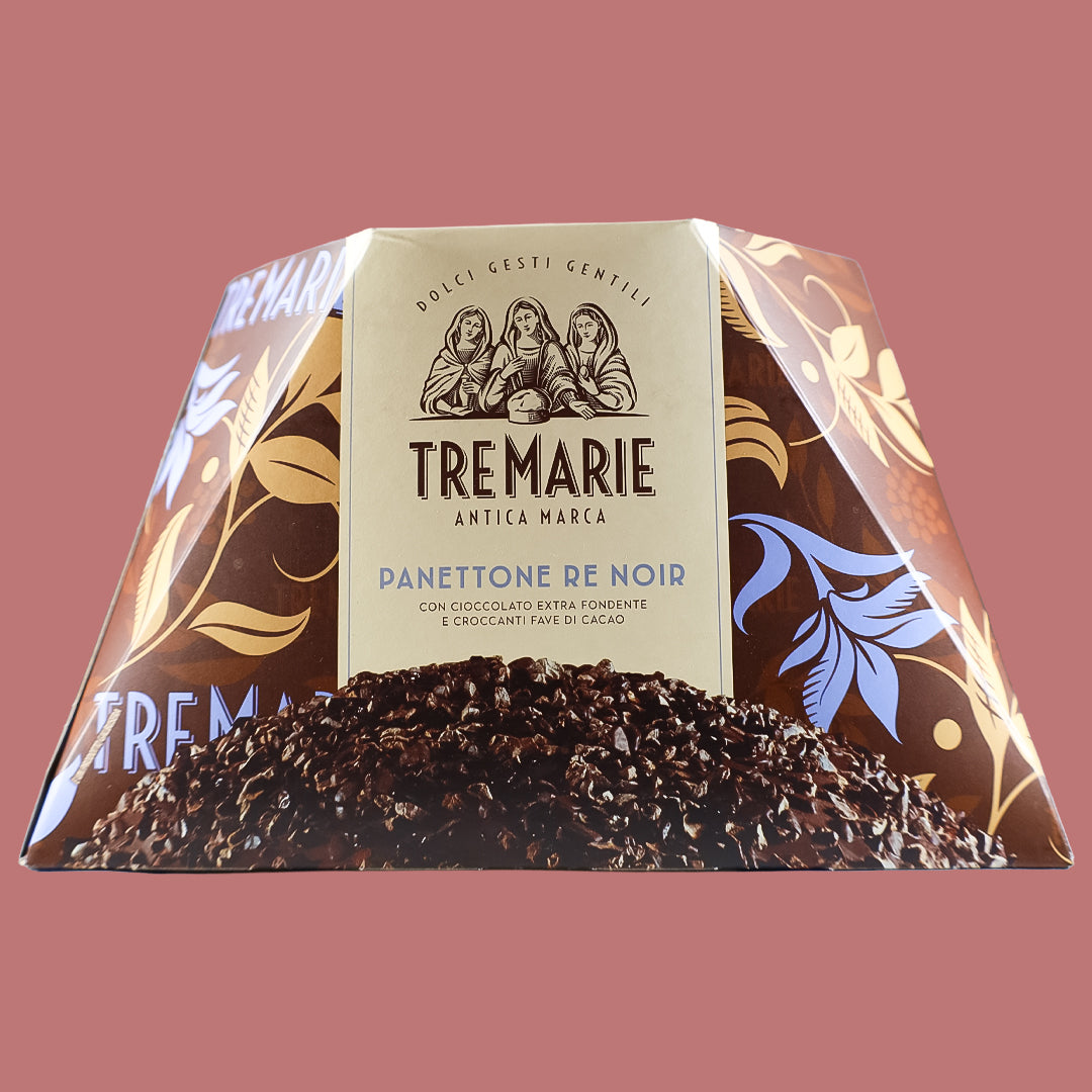 Panettone Re Noir con Chocolate Negro Tre Marie 900 g