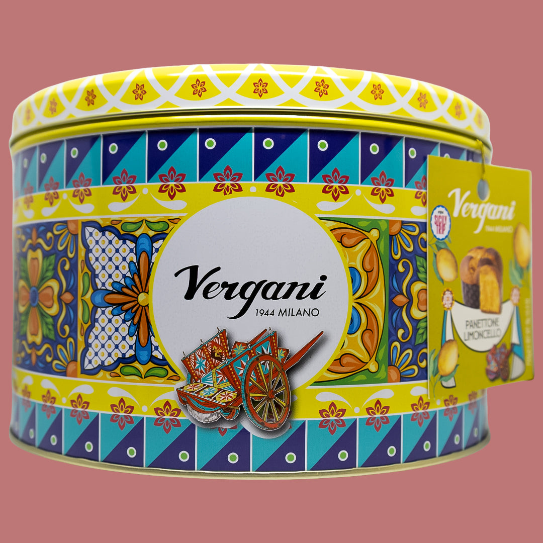 Panettone con Crema al Limoncello en Lata Vergani 750 g
