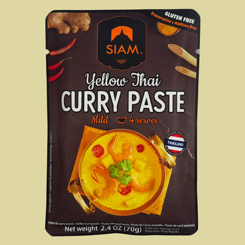 Pasta de Curry Amarillo Suave Siam 70 g