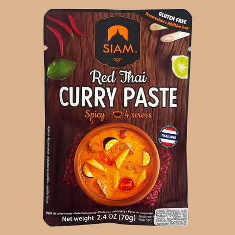 Pasta de Curry Rojo Picante Siam 70 g