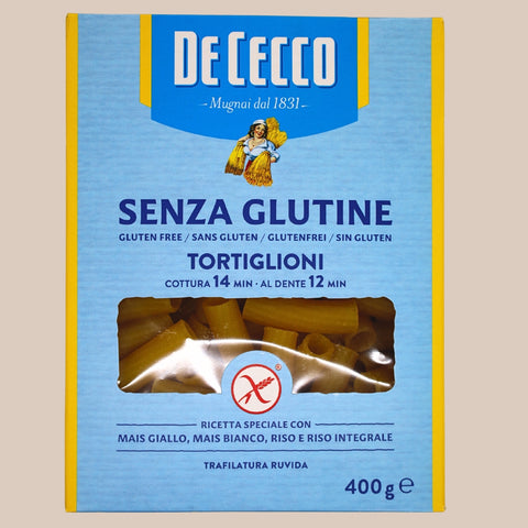 Pasta Tortiglioni Sin Gluten De Cecco 400g