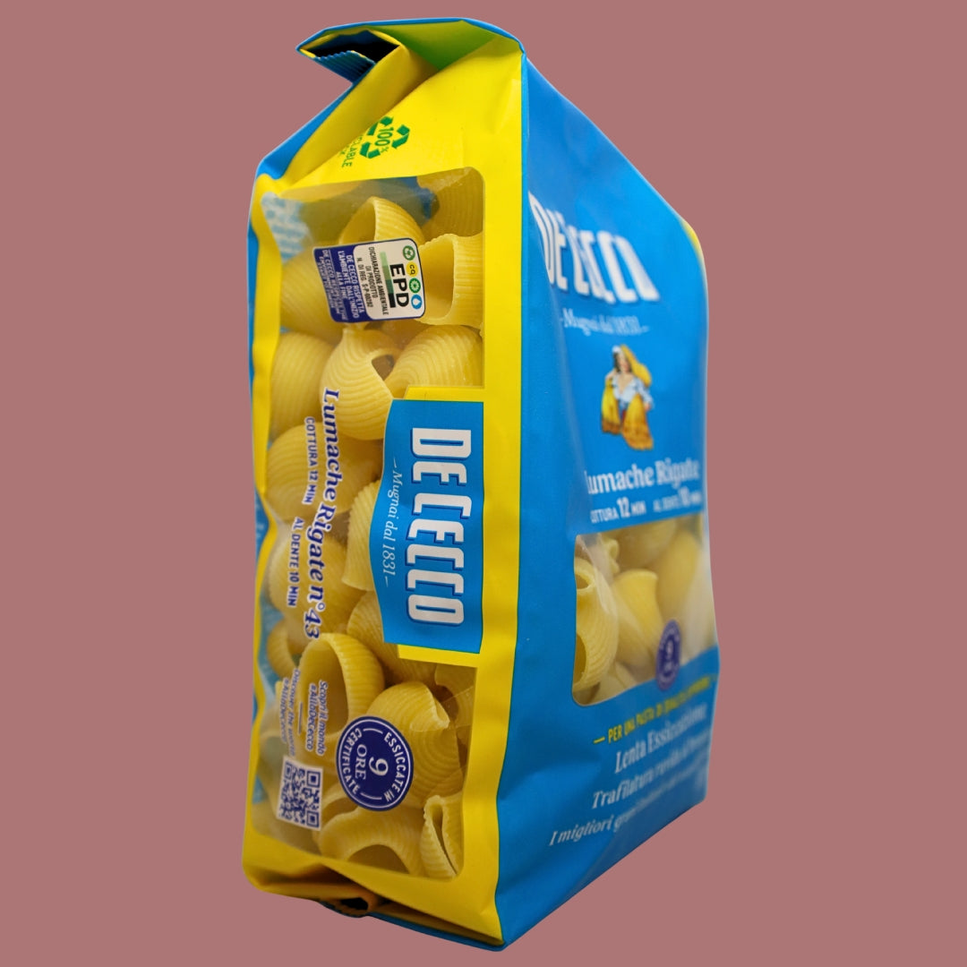 Pasta Lumache Rigate De Cecco 500 g