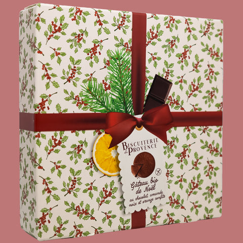 Pastel de Noel con Chocolate Oscuro y Naranja Confitada Sin Gluten 225g