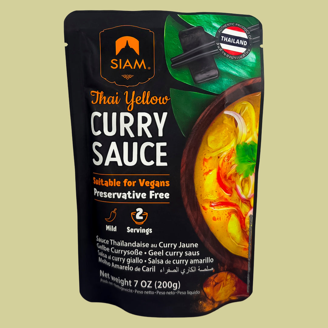 Salsa de Curry Amarillo Thai Suave Siam 200 g