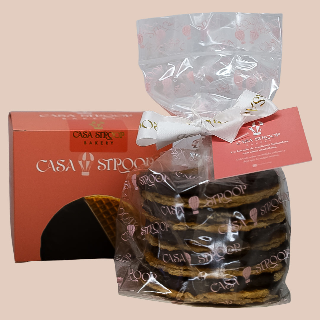 Galletas Stroopwafels Artesanales con Chocolate 480 g