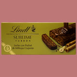 Turrón de Chocolate con Leche con Praliné de Barquillo Lindt 200 g