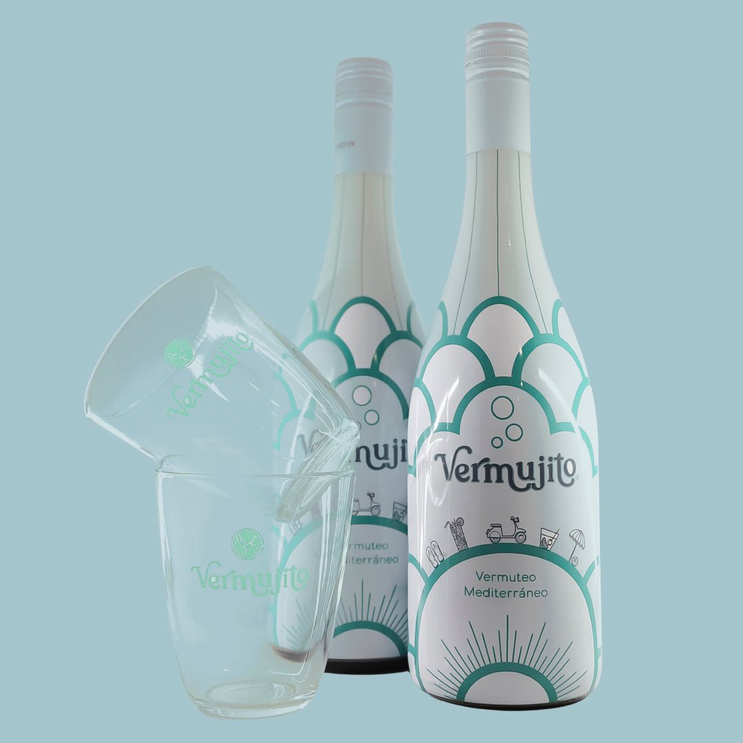 Pack 2 Vermujito + 2 Vasos de Cristal