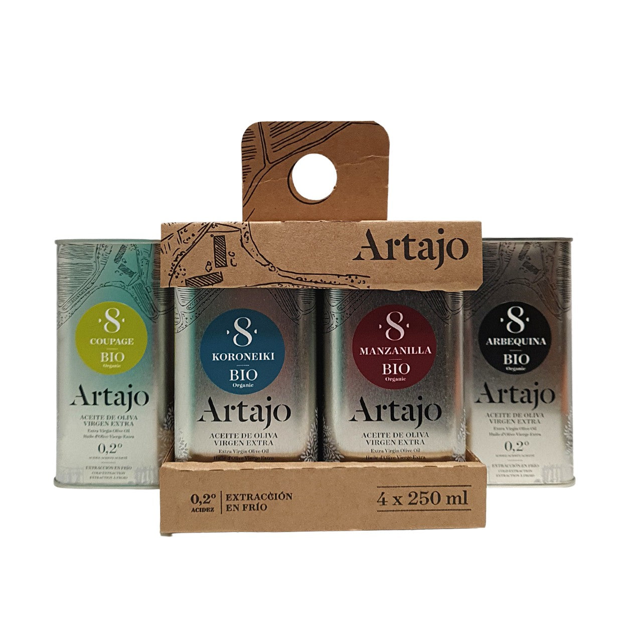 AOVE Artajo Pack de 4×250 ml Artajo