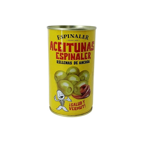 Aceitunas rellenas de Anchoa. 350 g Espinaler S.L.