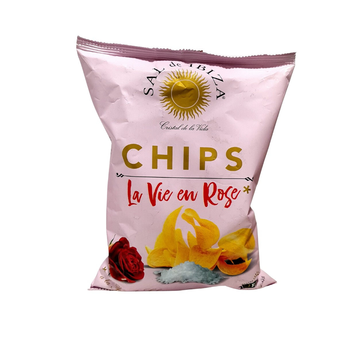 Chips sabor Pétalos de Rosa. 125 g Sal de Ibiza