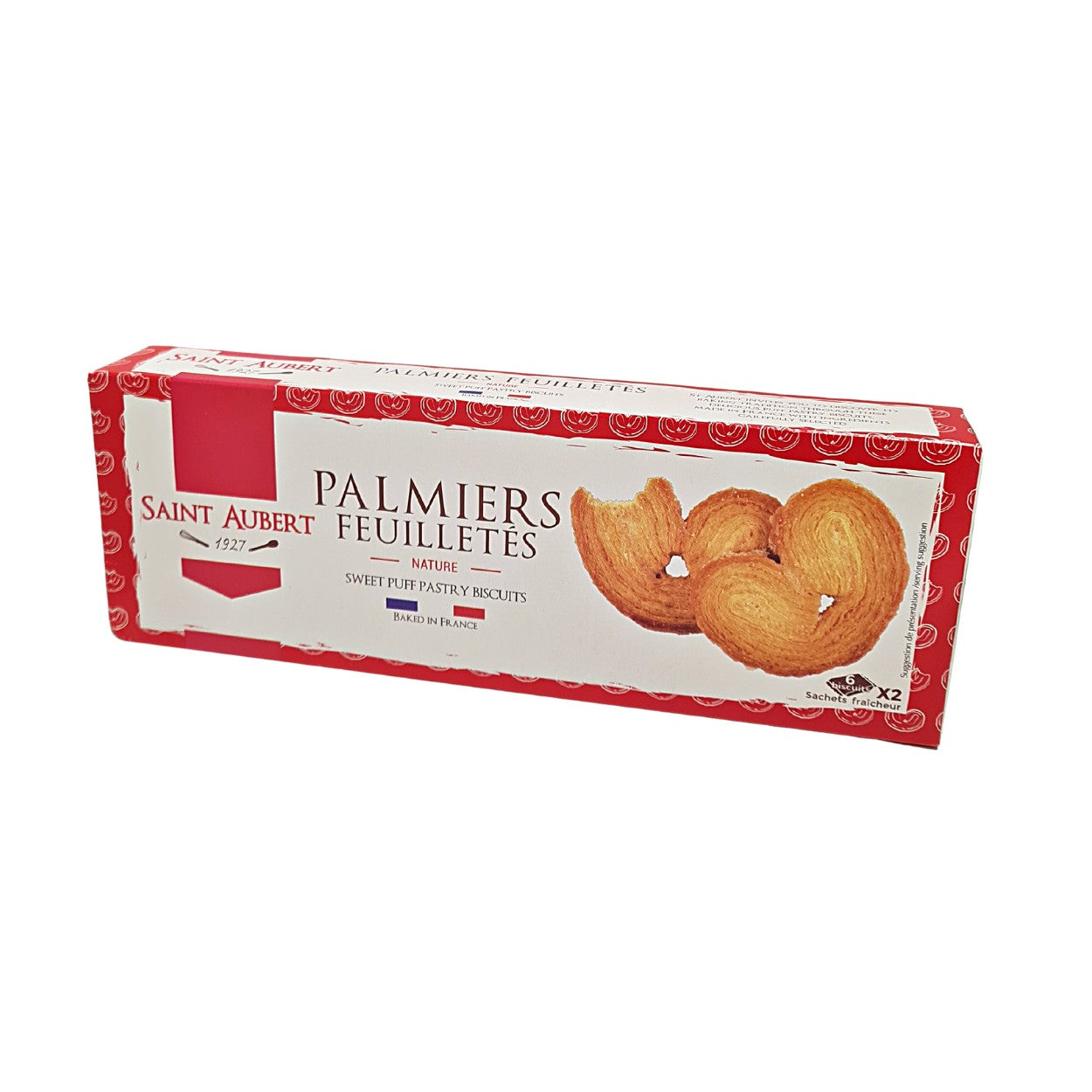 Galletas Palmiers francesa de mantequilla. 125 g Saint Aubert