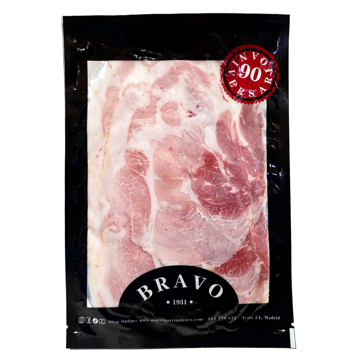 Jamón Ibérico Cocido. 100 g Mantequerías Bravo