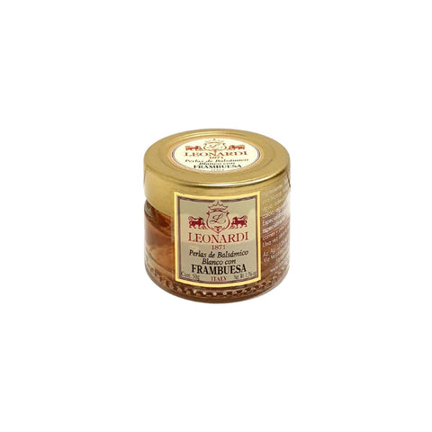 Leonardi Perlas de Balsámico Blanco con Frambuesa. 50 g ACETAIA LEONARDI