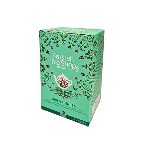 Te ETS Mint Green Tea Orgánico 20 bolsitas. English Tea Shop
