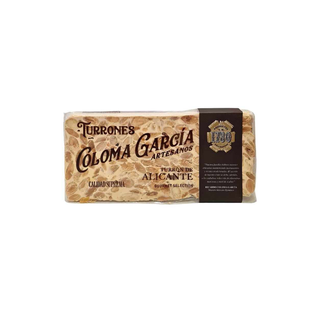 Turrón de Alicante. 200 g Coloma Garcia S.L